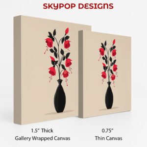 Fuchsia Bloom Vase Art
