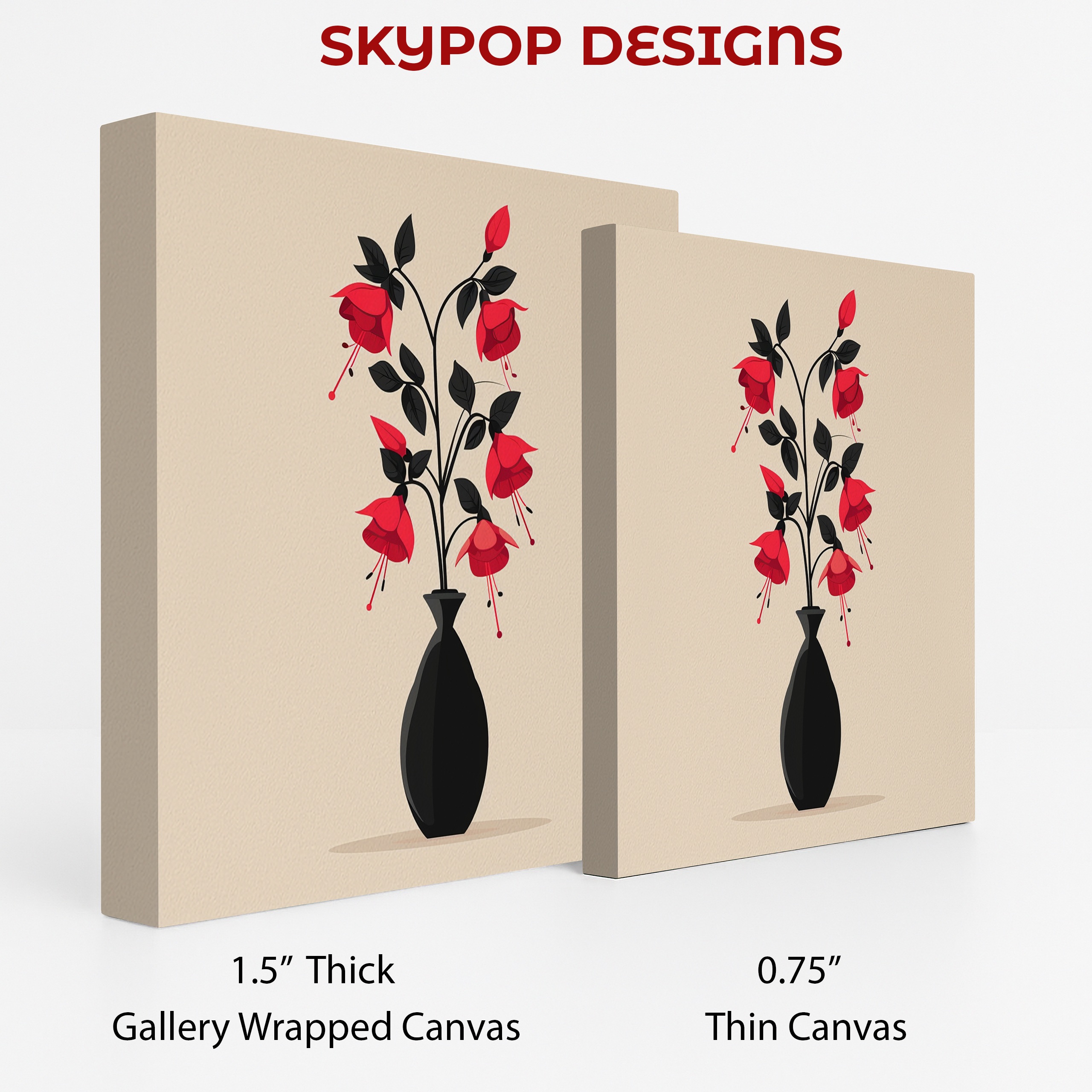 2.jpg Fuchsia Bloom Vase Art