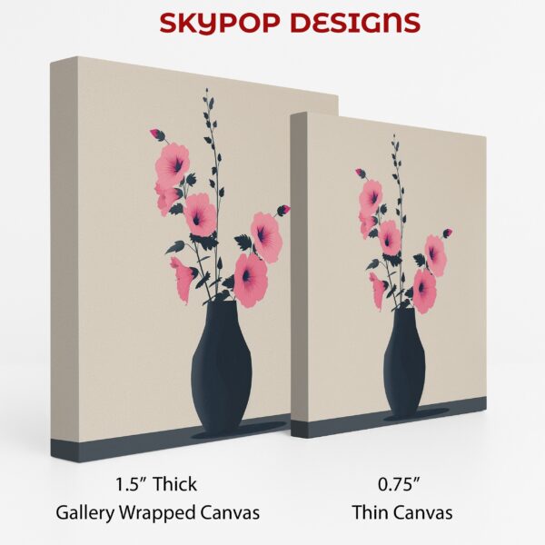 Pink Hibiscus Vase Art