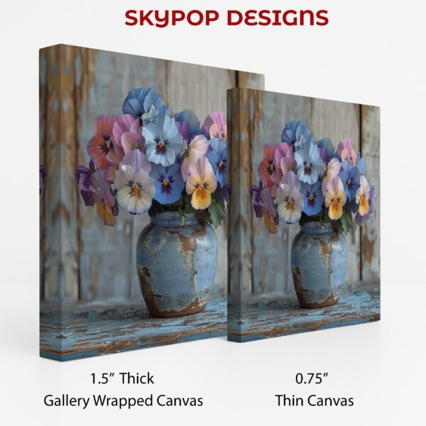 Pansy Vase Art