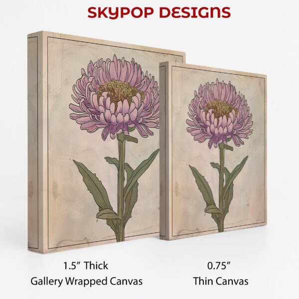 Pink Aster Bloom Art