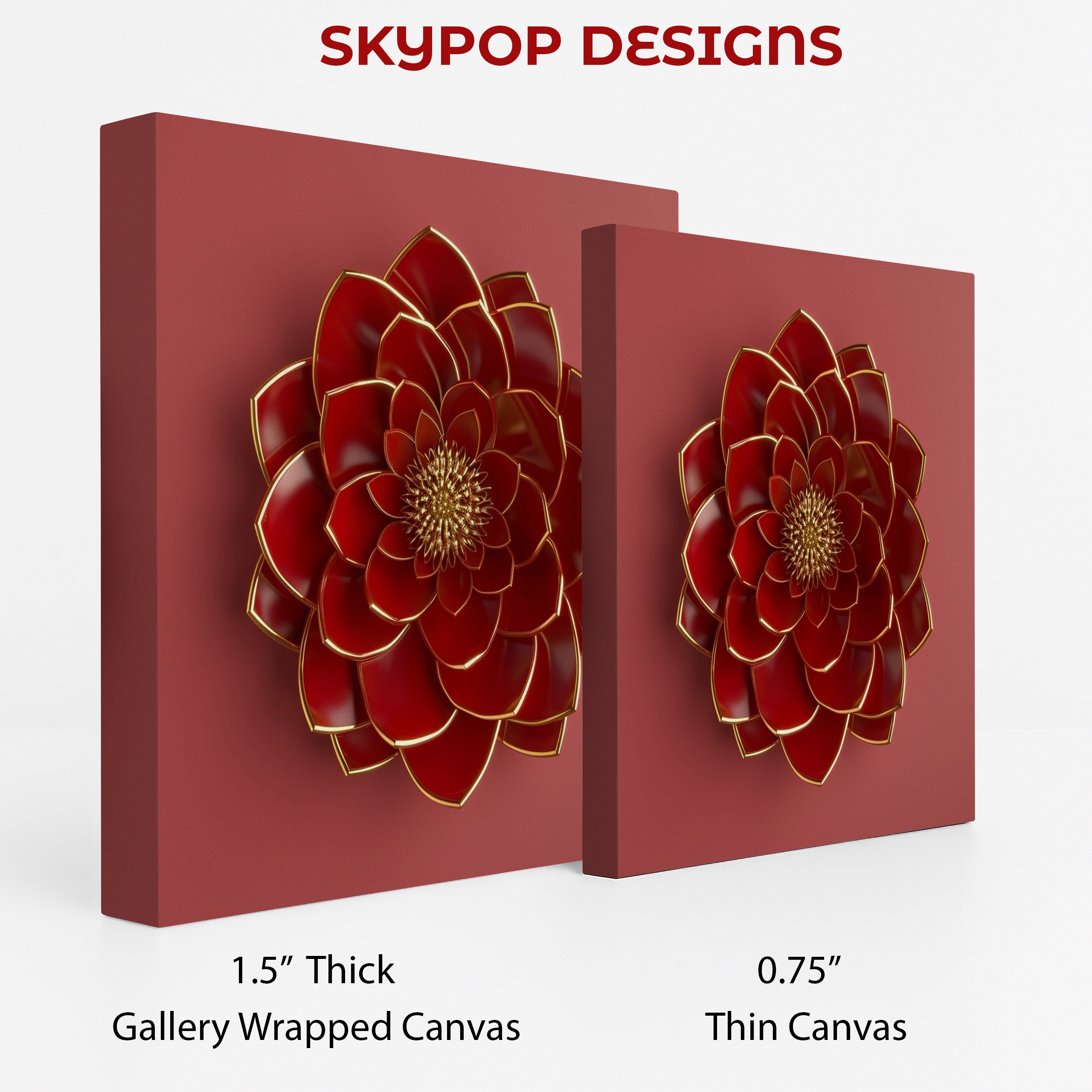 2.jpg Red Dahlia Bloom Art