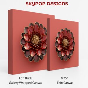 Dahlia Bloom Art