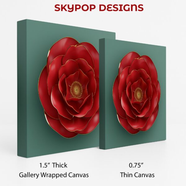 Red Camellia Art