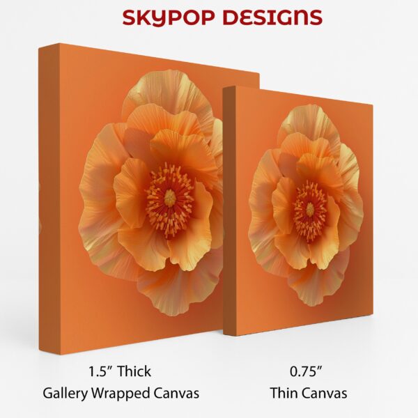 Orange Poppy Art