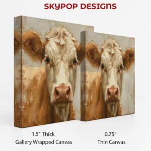 Highland Cow Portrait Art