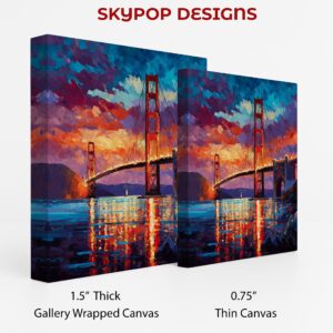 Golden Gate Bridge Sunset Art
