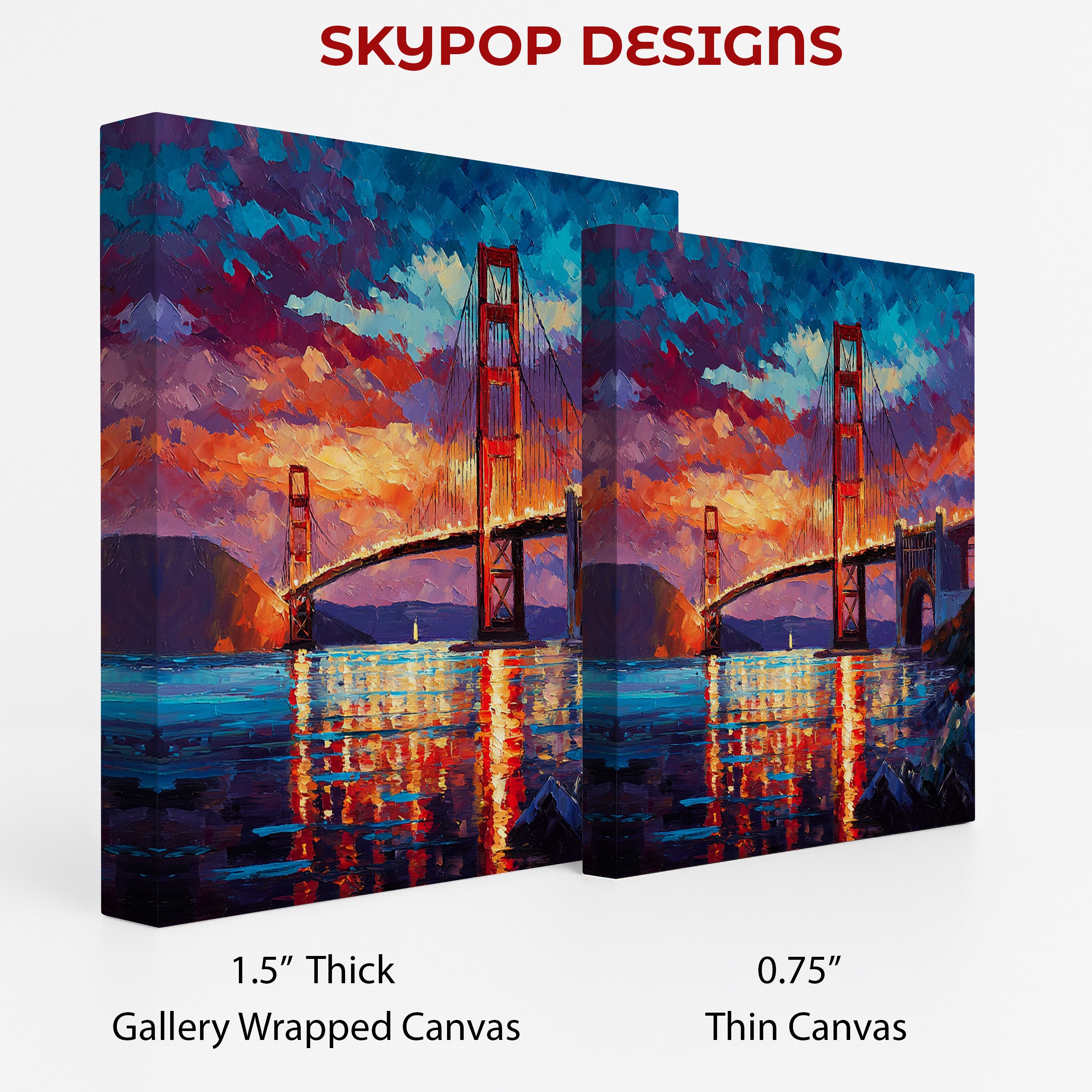 2.jpg Golden Gate Bridge Sunset Art