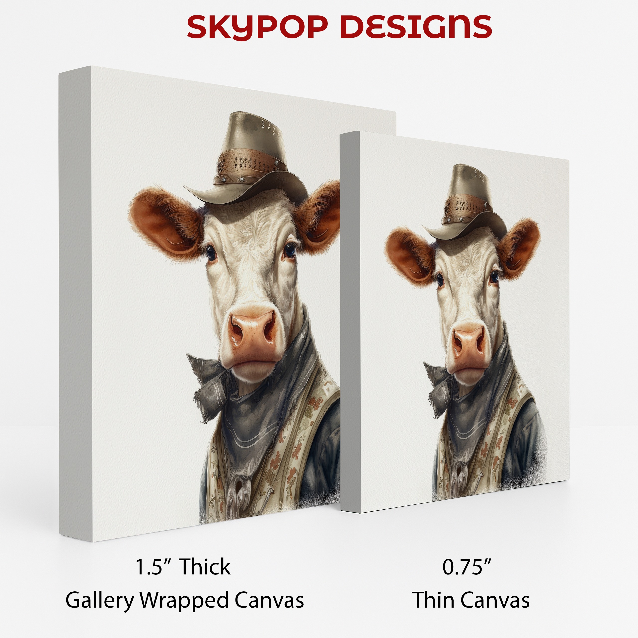 2.jpg Cowboy Highland Cow Art