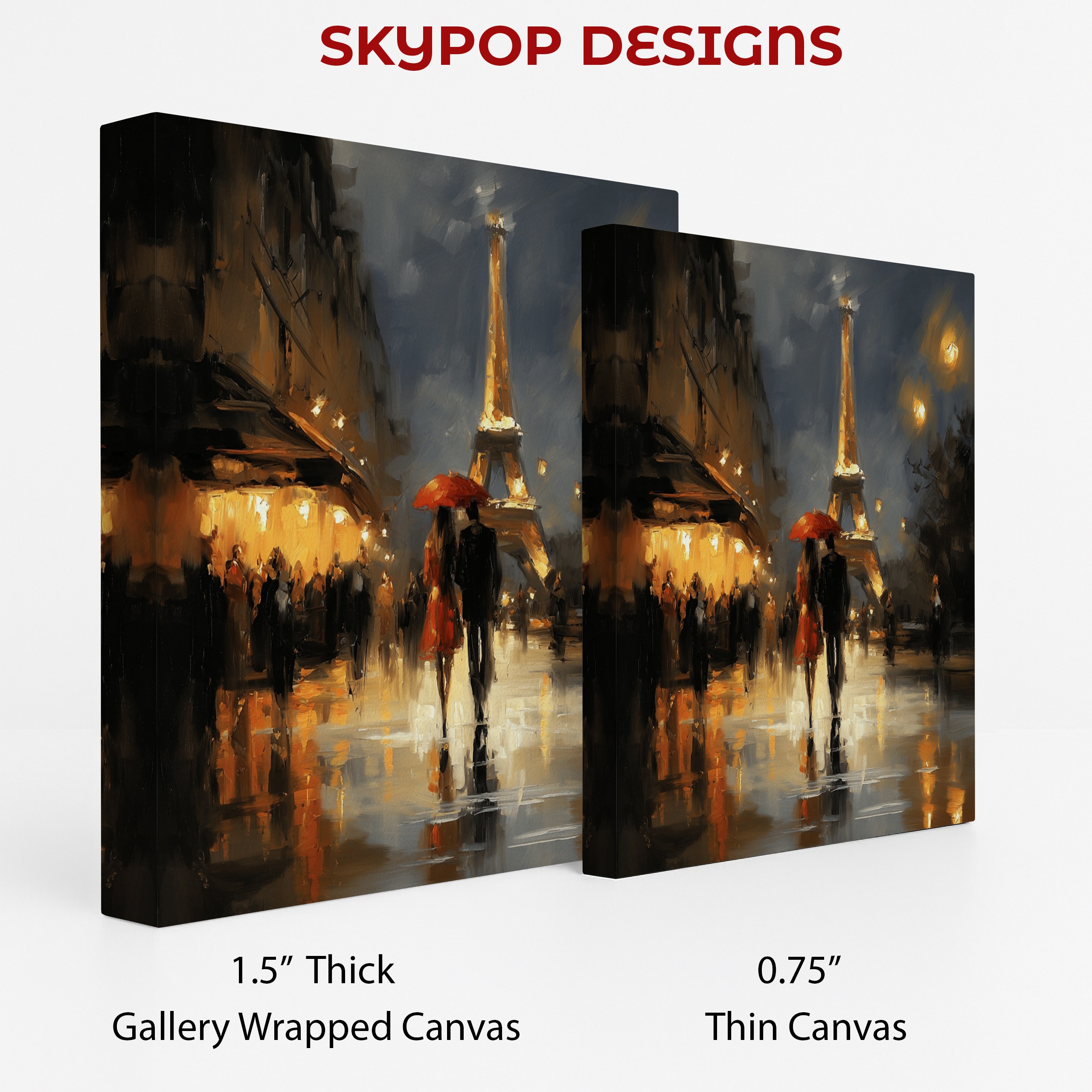 2.jpg Parisian Romance Rainy Night Art