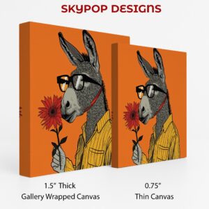 Donkey with Flower Art