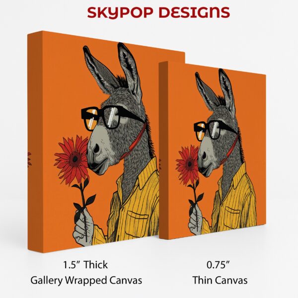 Donkey with Flower Art