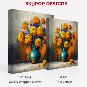Vibrant Marigold Bouquet Art