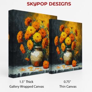Vibrant Marigold Bouquet Art