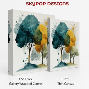 Watercolor Trees Art