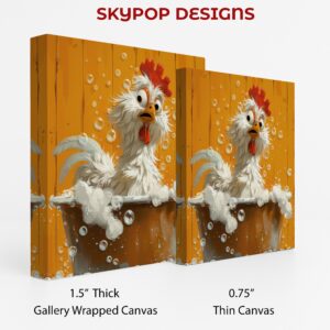Rooster Bath Time Art