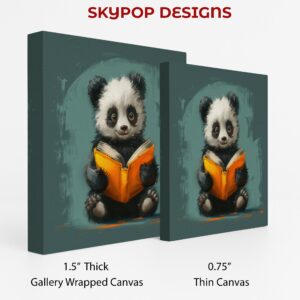 Panda Reading Art