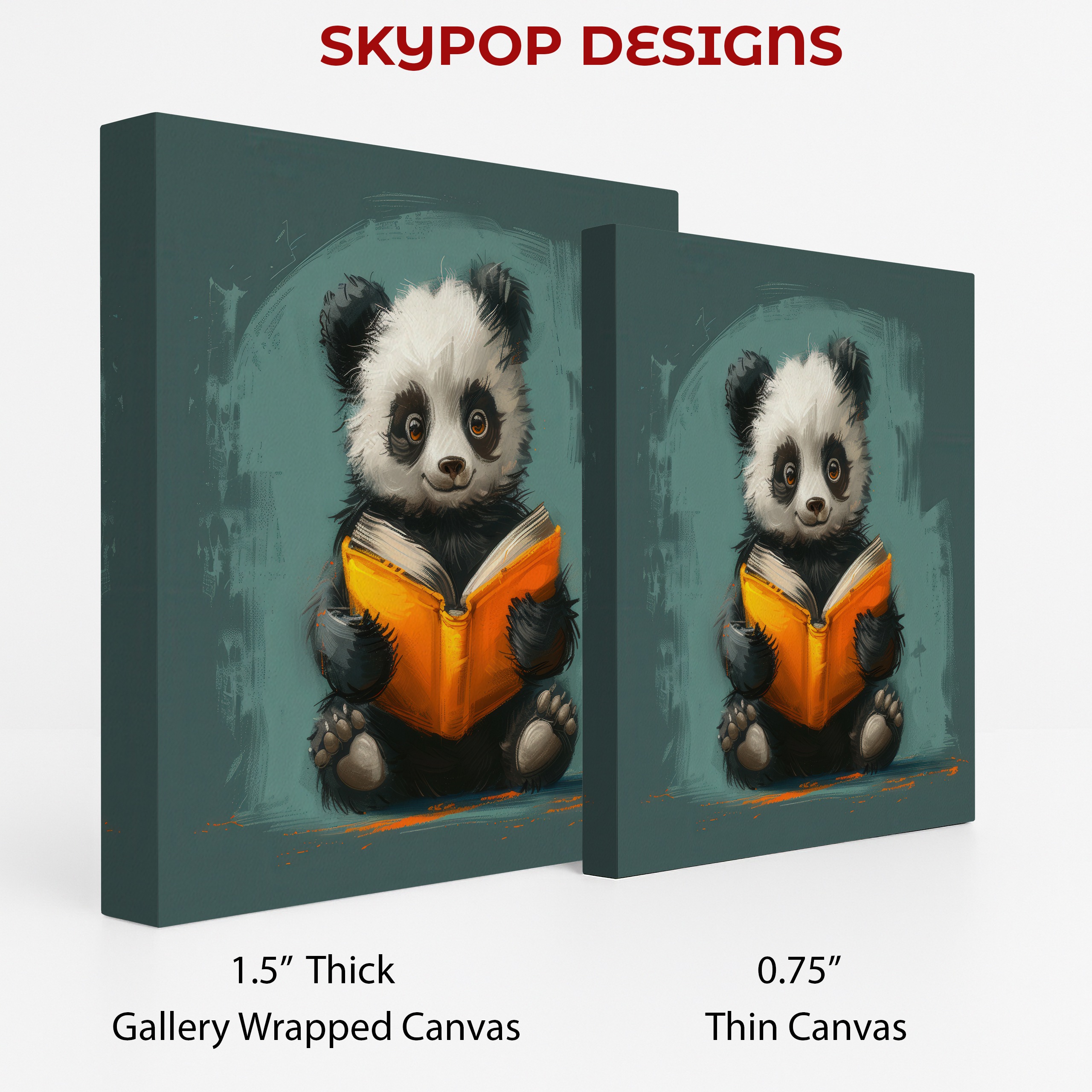 2.jpg Panda Reading Art