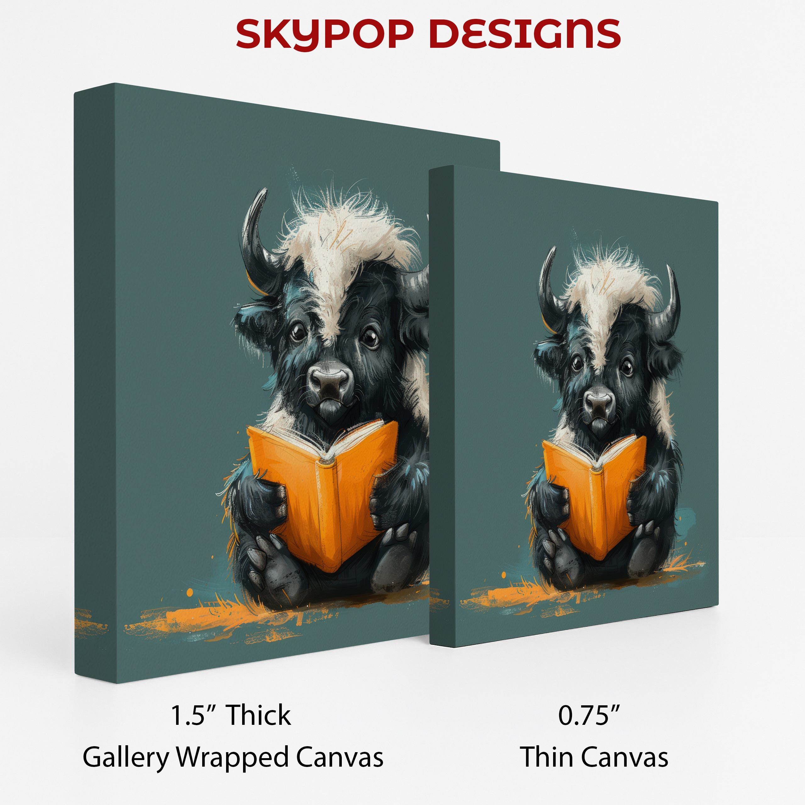2.jpg Yak Reading Book Art