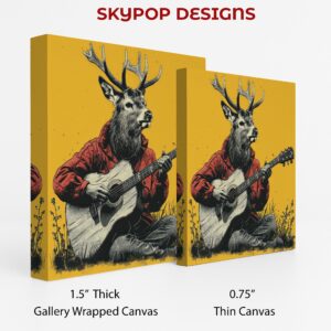 Deer Guitarist Art