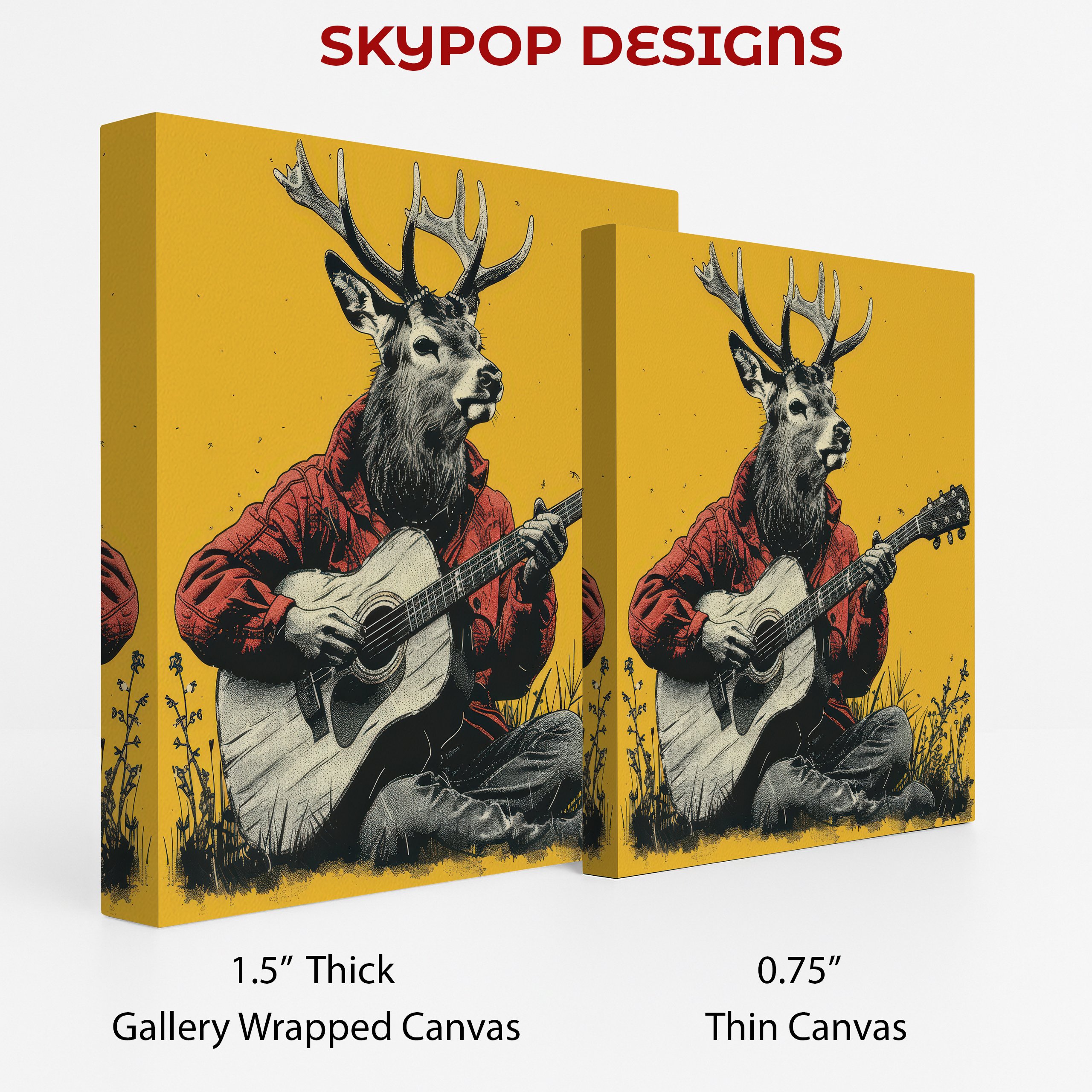 2.jpg Deer Guitarist Art
