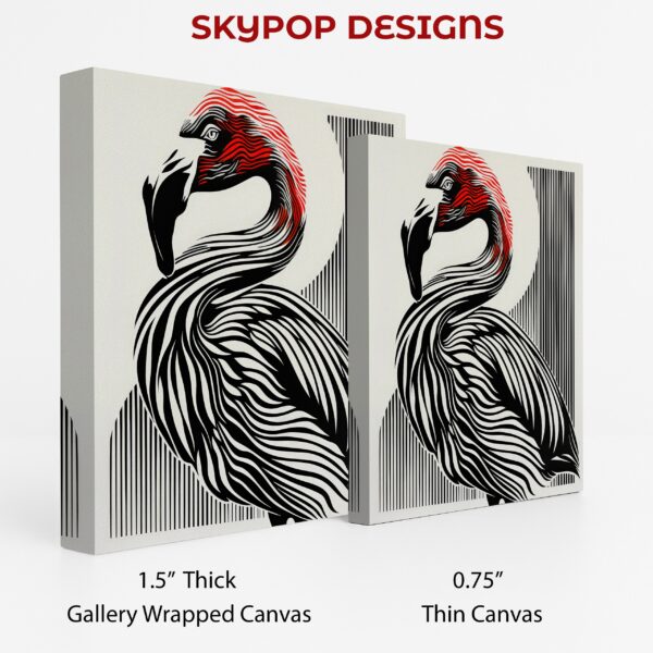 Flamingo Stripes Art