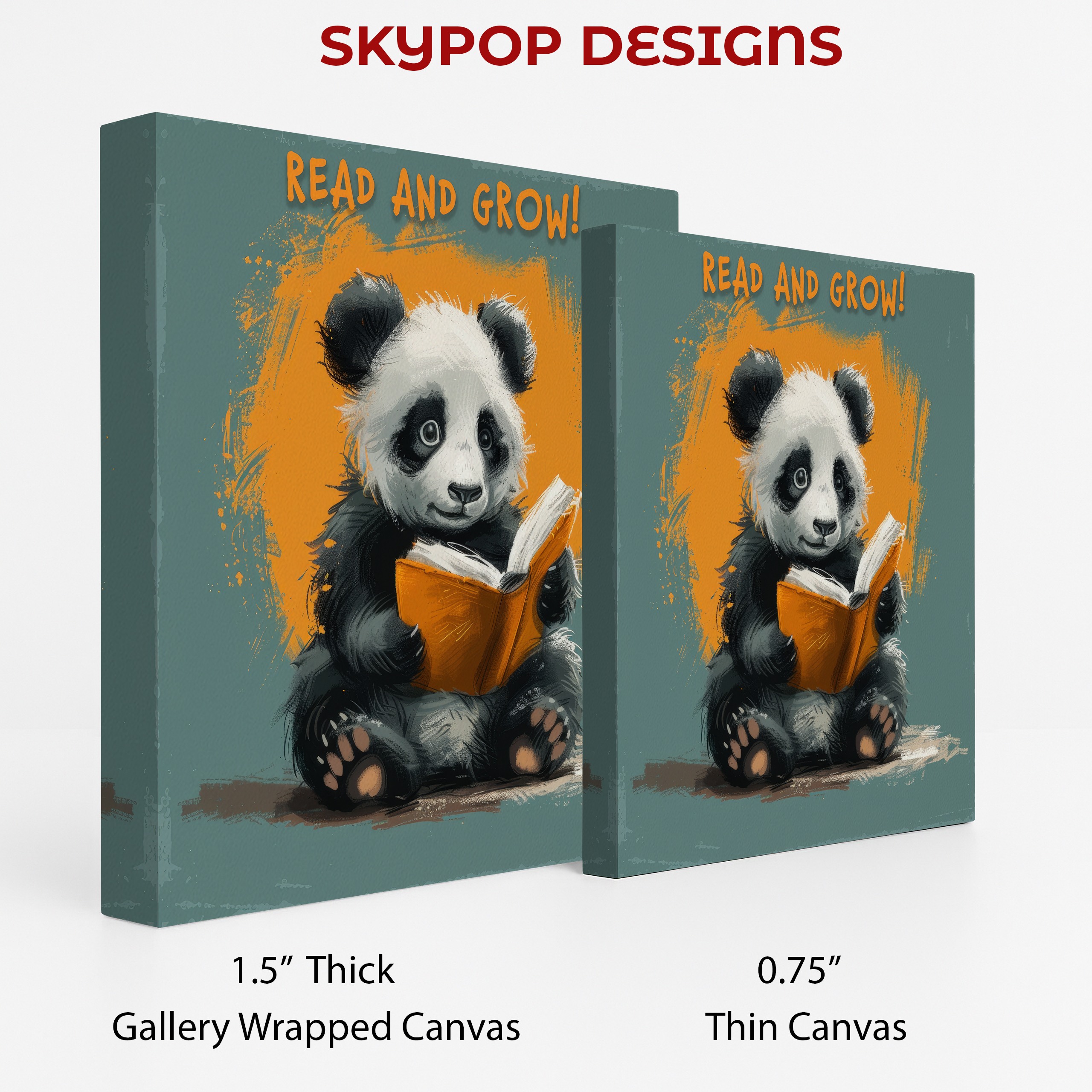 2.jpg Panda Reading Art