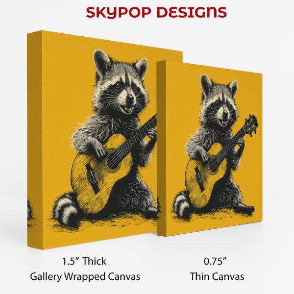 Raccoon Rock Star Art
