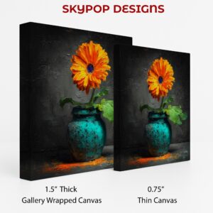 Orange Gerbera Daisy Art