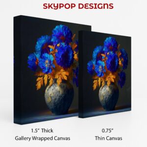 Blue Floral Art