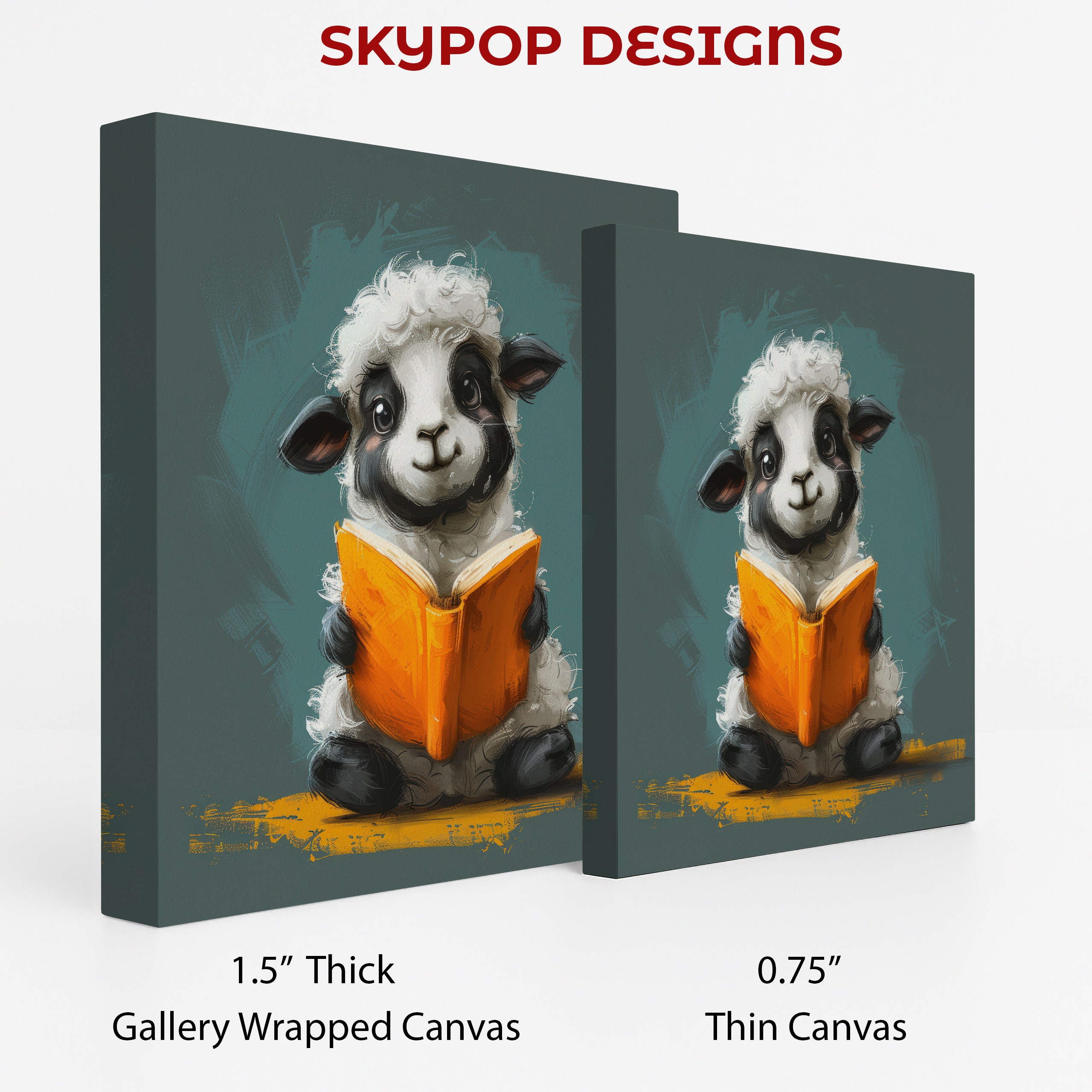 2.jpg Sheep Reading Art