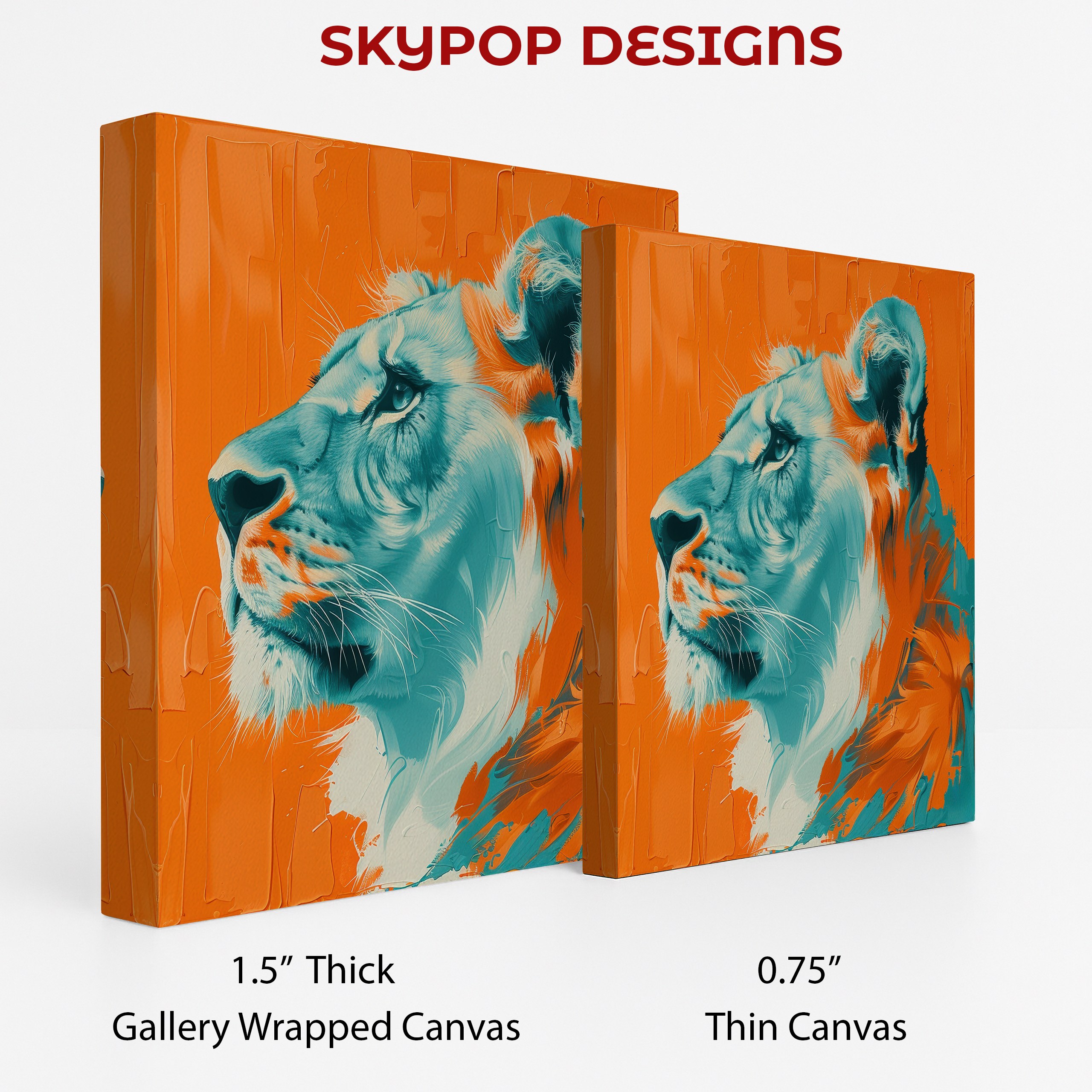 2.jpg Lion Abstract Art