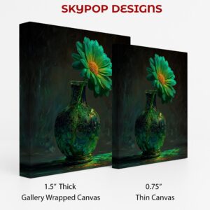 Emerald Bloom Vase Art