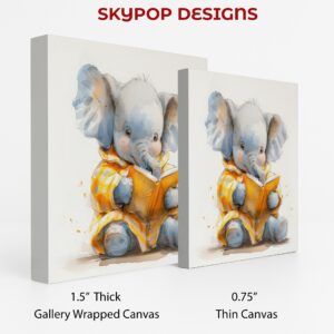 Elephant Reading Art