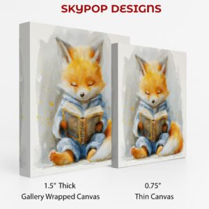 Fox Reading Art