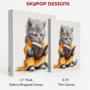 Cat Reading Art