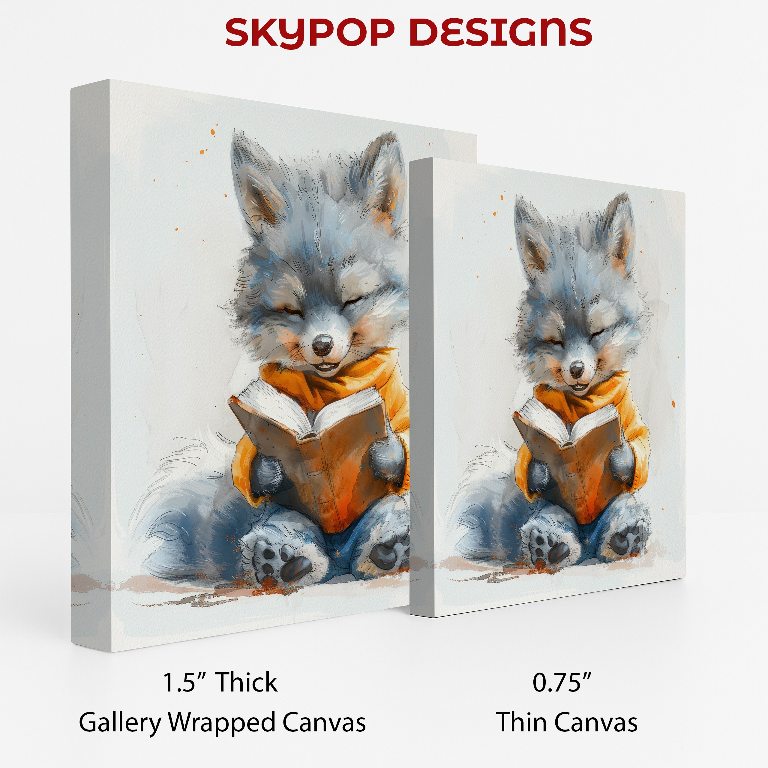 2.jpg Fox Reading Art