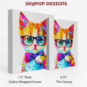 Dapper Cat With Glasses Art