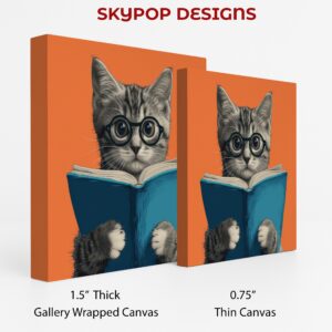 Cat Reading Art