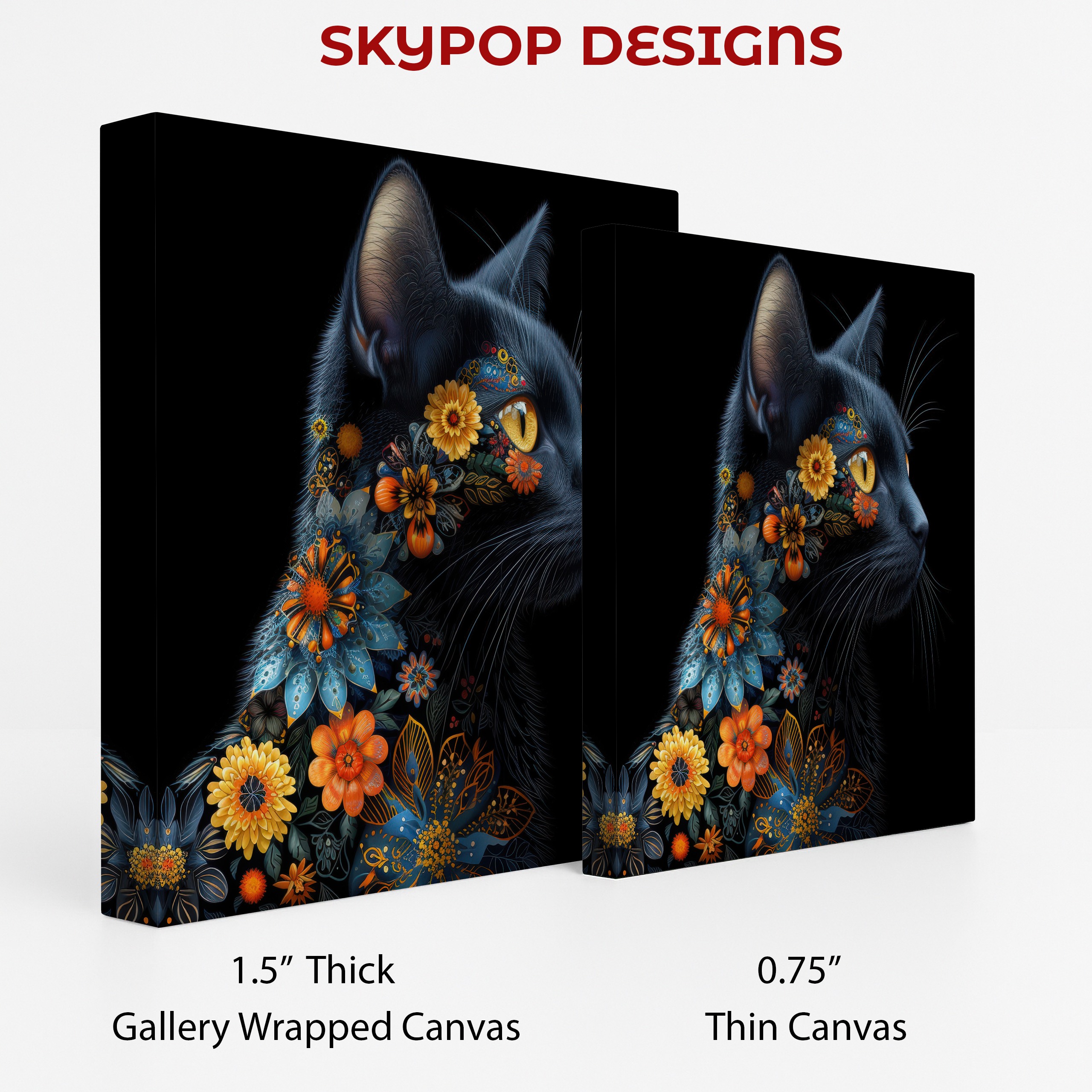 2.jpg Floral Cat Art