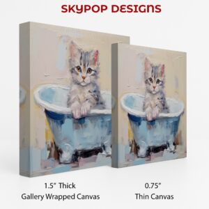 Kitten Bath Time Art