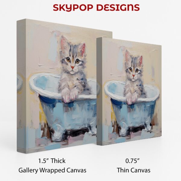 Kitten Bath Time Art