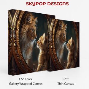 Kitten Lion Mirror Art