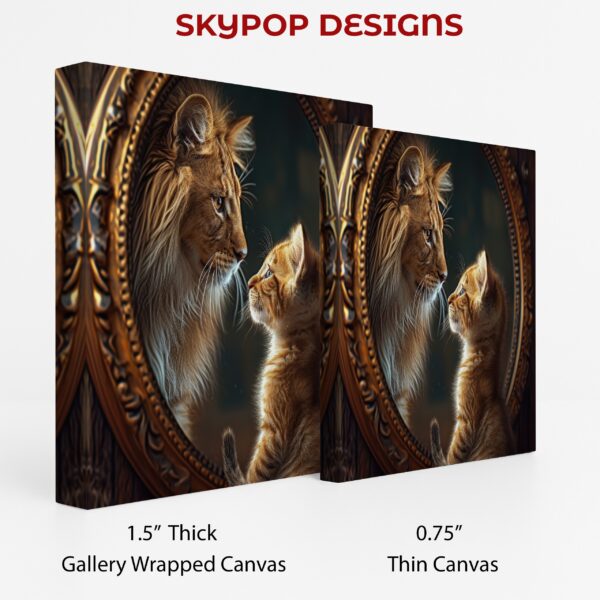 Kitten Lion Mirror Art