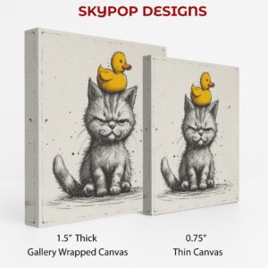 Grumpy Cat with Duck Hat Art