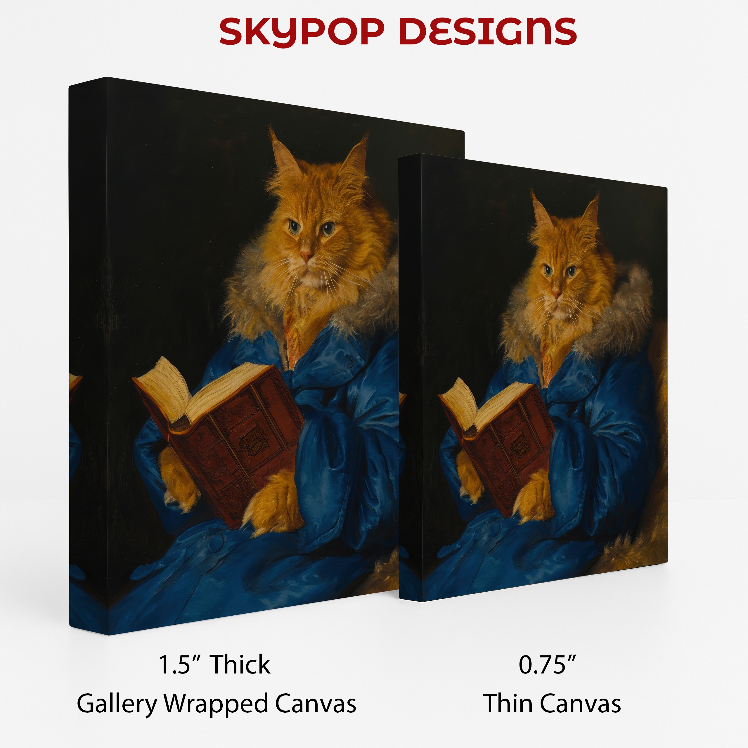 2.jpg Cat Reading Art