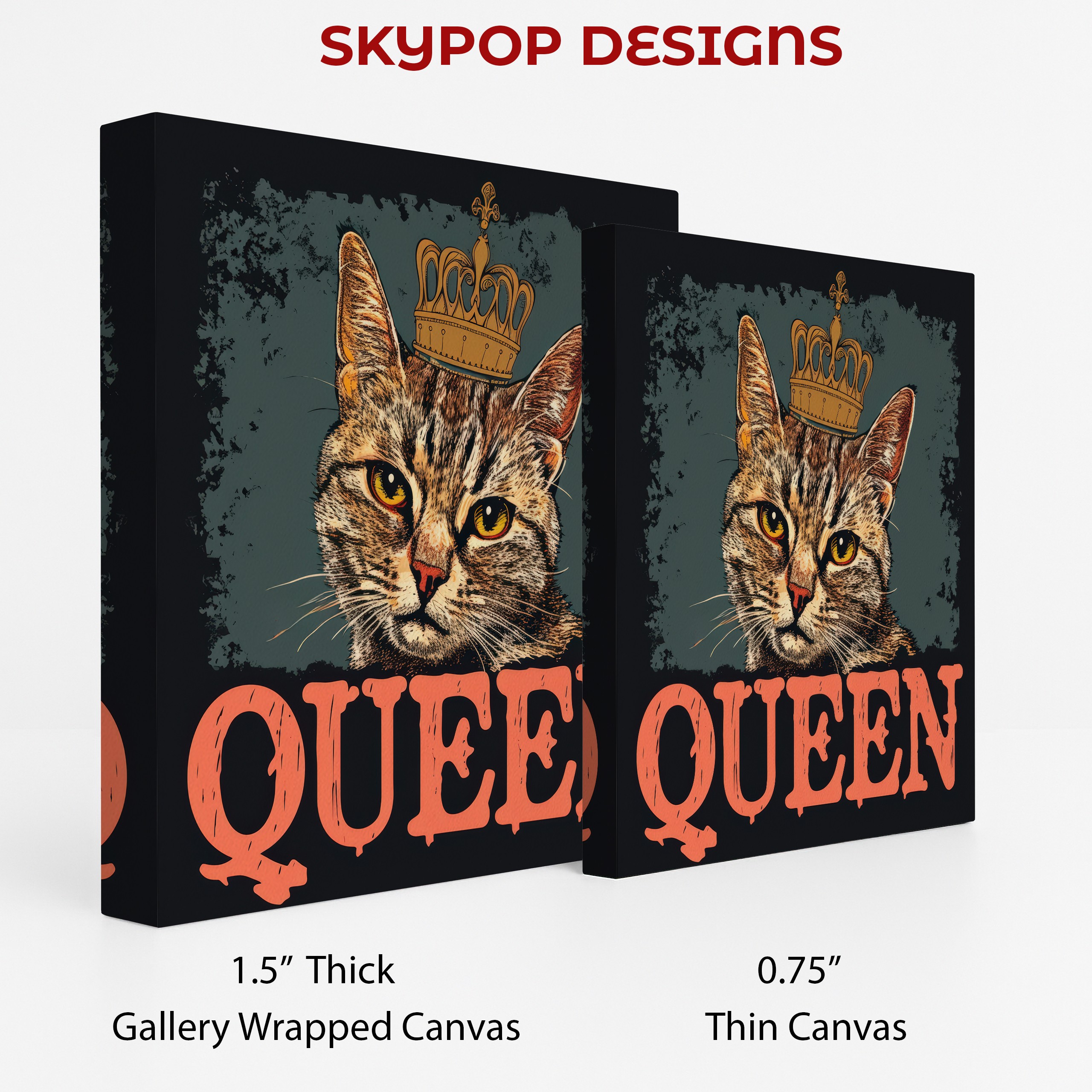 2.jpg Regal Cat Queen Portrait Art