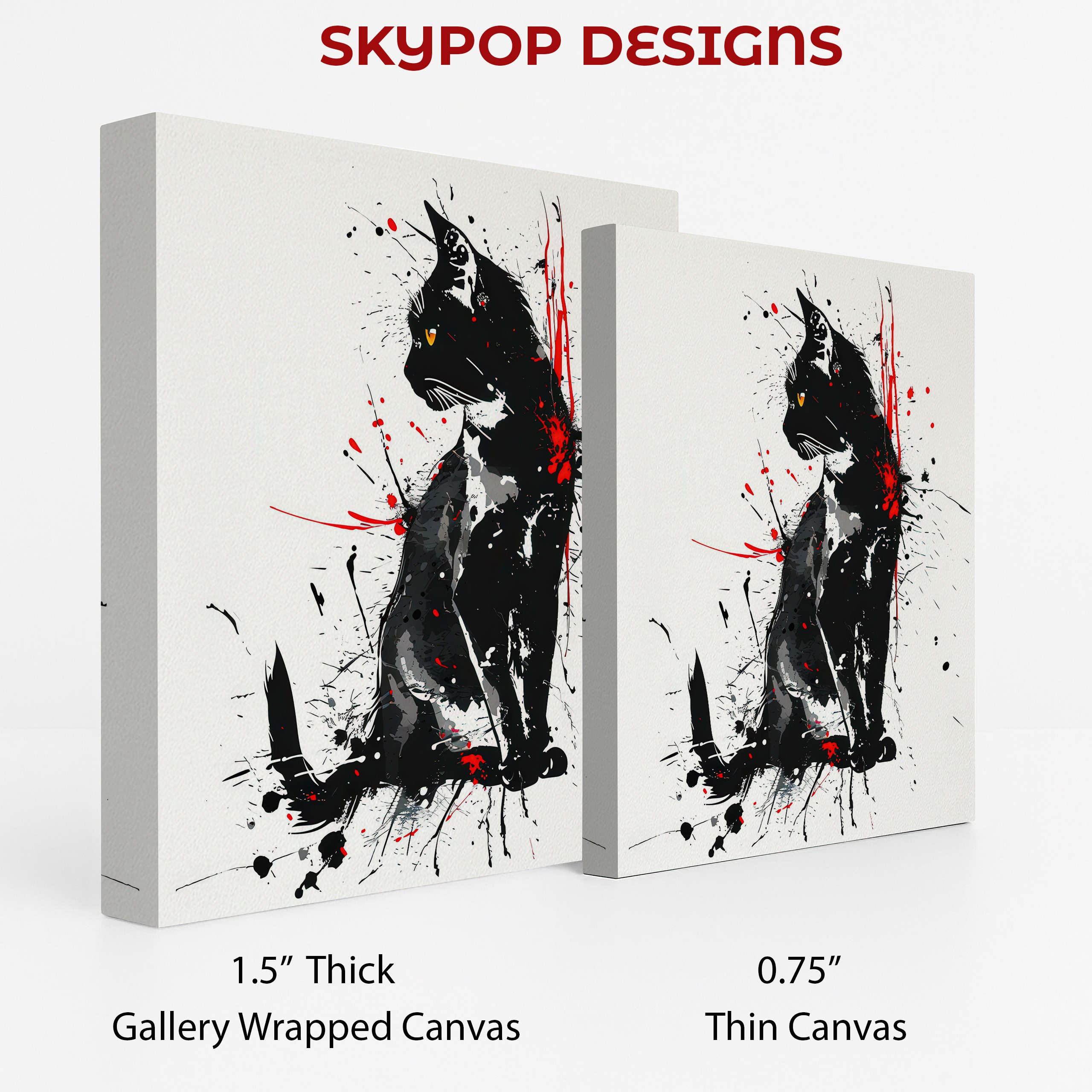 2.jpg Black Cat Splatter Art