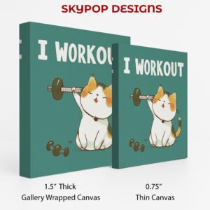 Cat Gym Workout Art