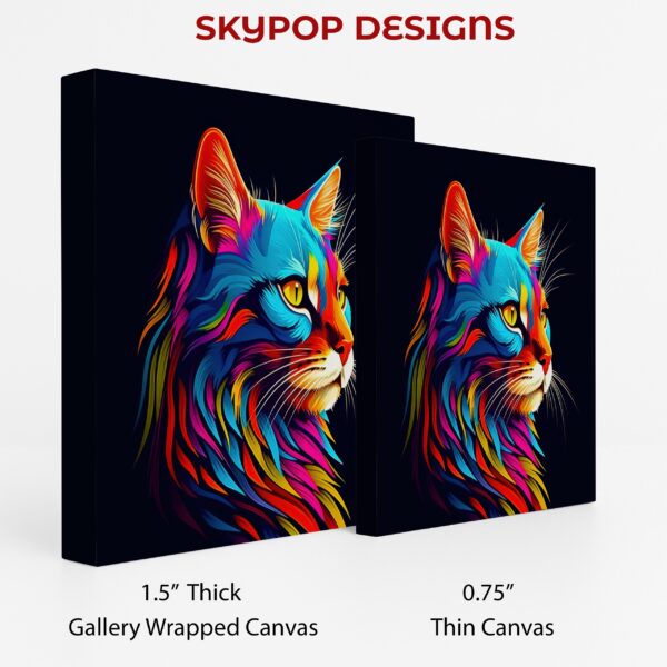 Neon Cat Explosion Art